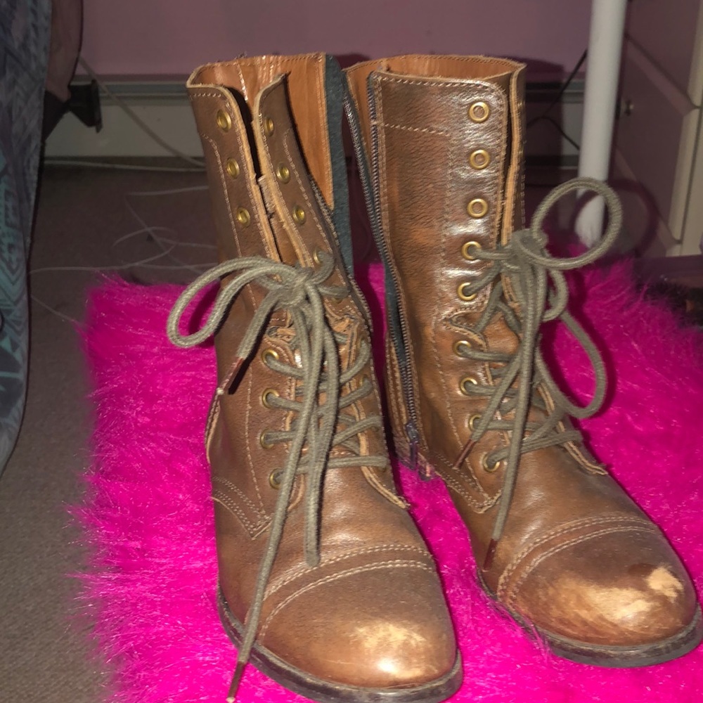 Steve Madden combat boots